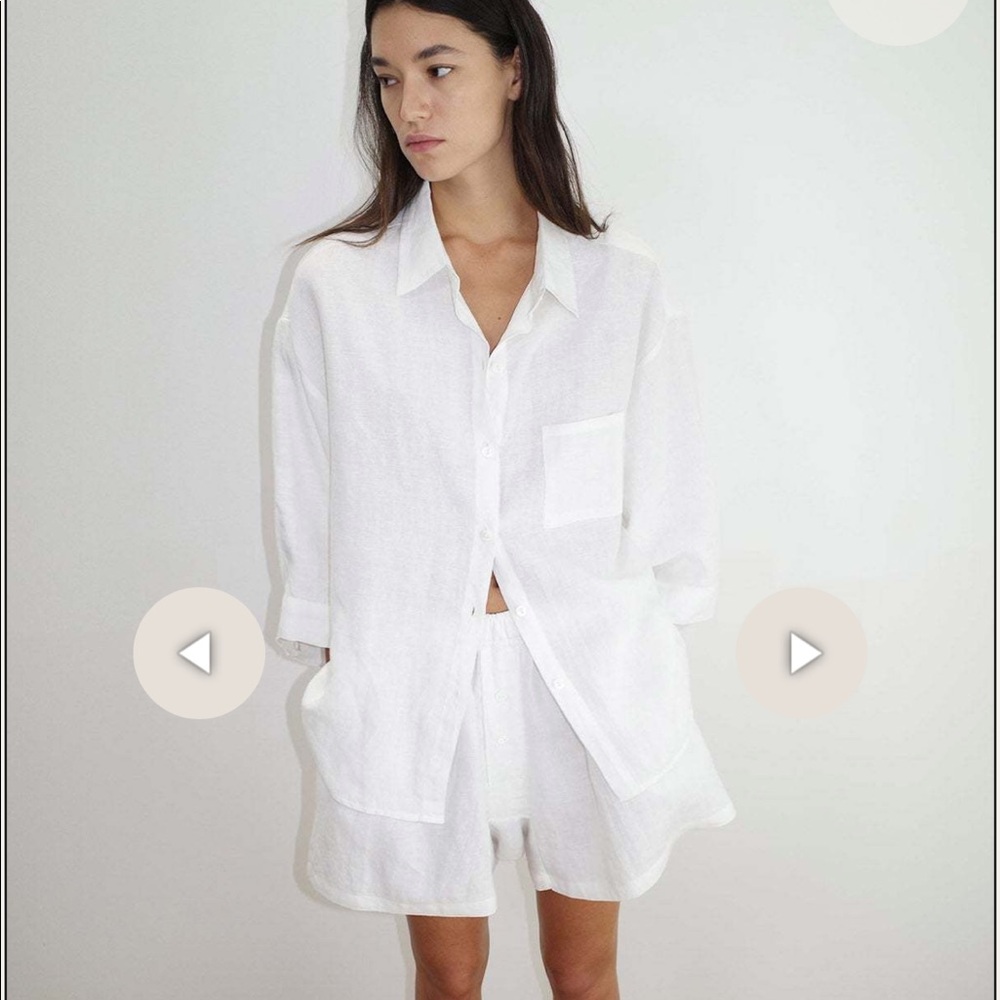 NWT Deiji Studios 03 White matching set. Size S/M